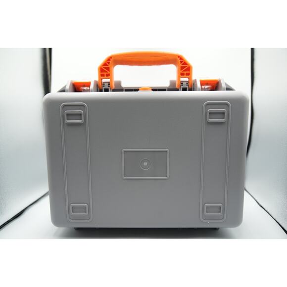 Yeteeth Hard Case Gray & Orange 15X 11X 7 - Picture 3 of 7